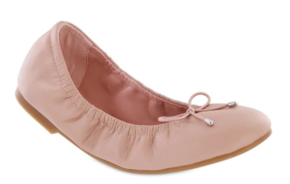MIA Womens URI Ballet Flats Size 7.5 M Blush Pink Leather NWOB
